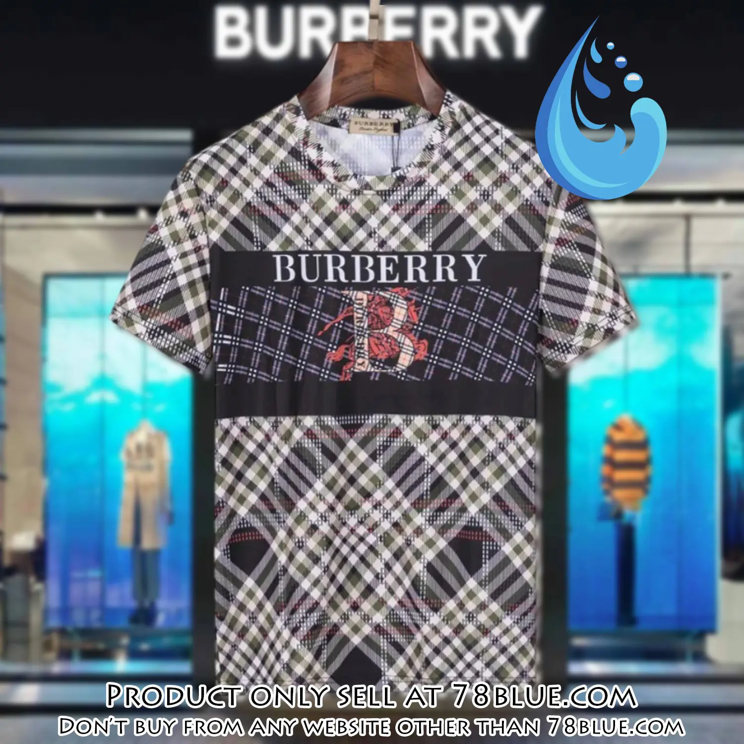 Burberry luxury brand tshirt outfit for men women 78b0903124